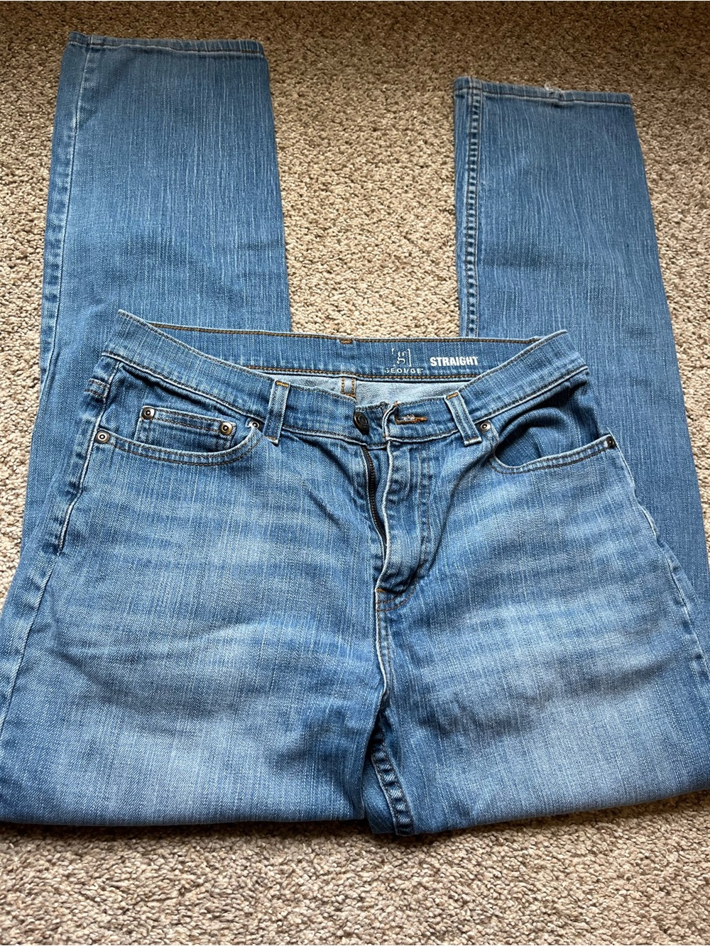 George Straight Light Blue Denim Jeans